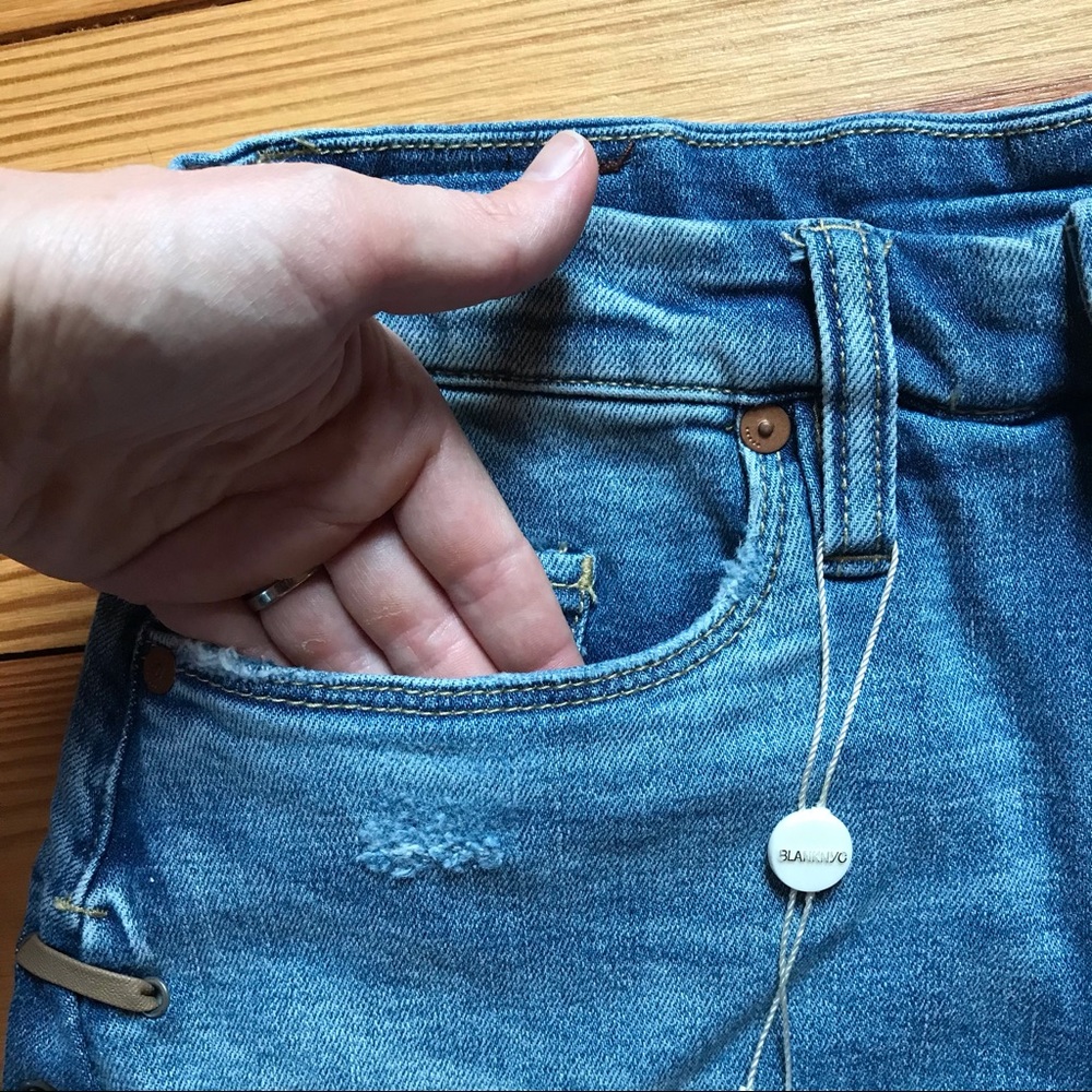 Blank NYC Retro High Waist Denim Shorts, NWT, 25 - Picture 12 of 13
